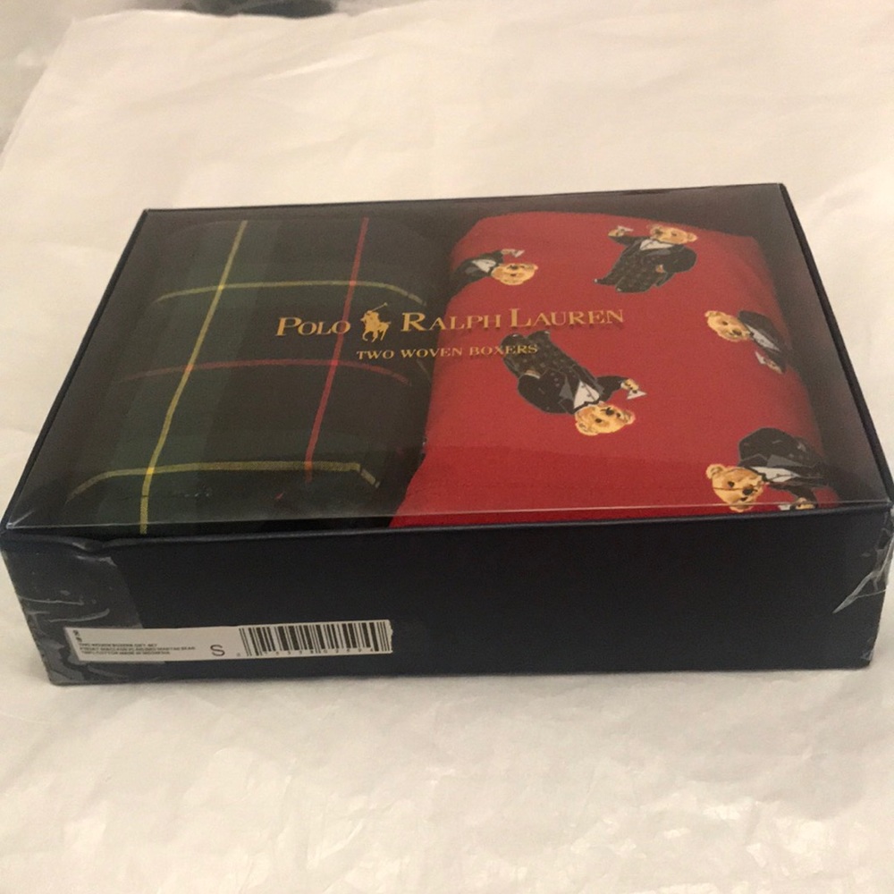 POLO RALPH LAUREN TWO WOVEN BOXERS SMALL GIFT SET